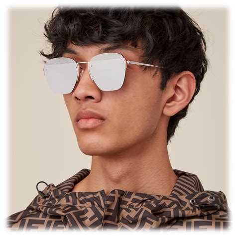 fendi men's sunglasses 2019|fendi rimless sunglasses.